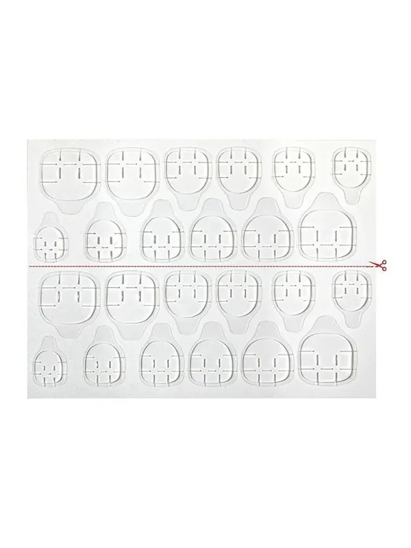 1 cinta adhesiva para uñas.