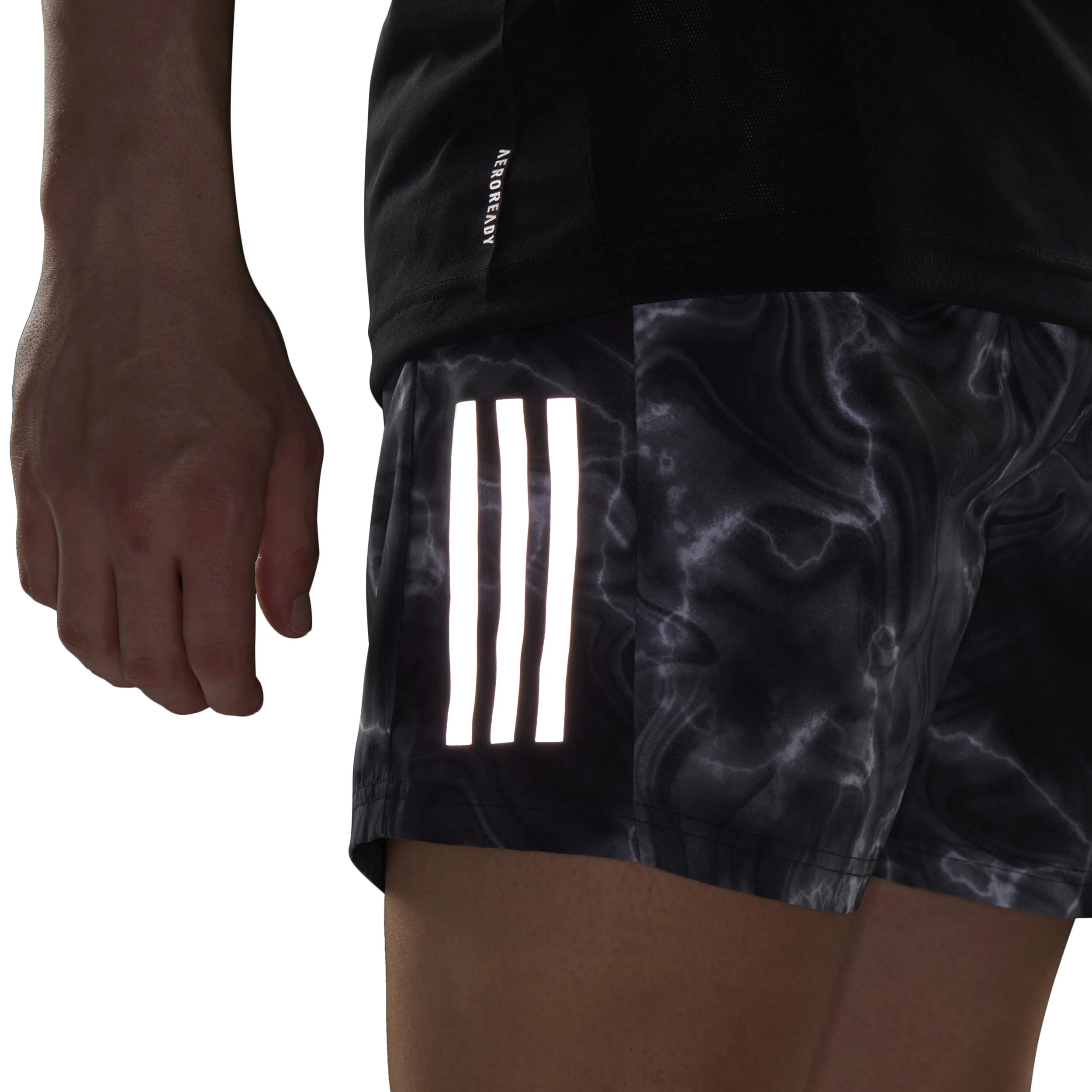 adidas Own The Run 5in AOP Pantalones Cortos Hombres