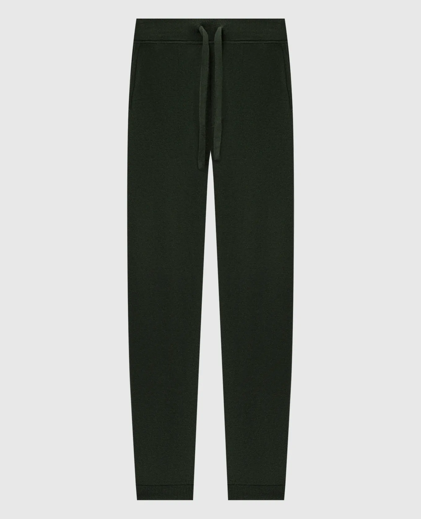 Allude Green wool and cashmere joggers