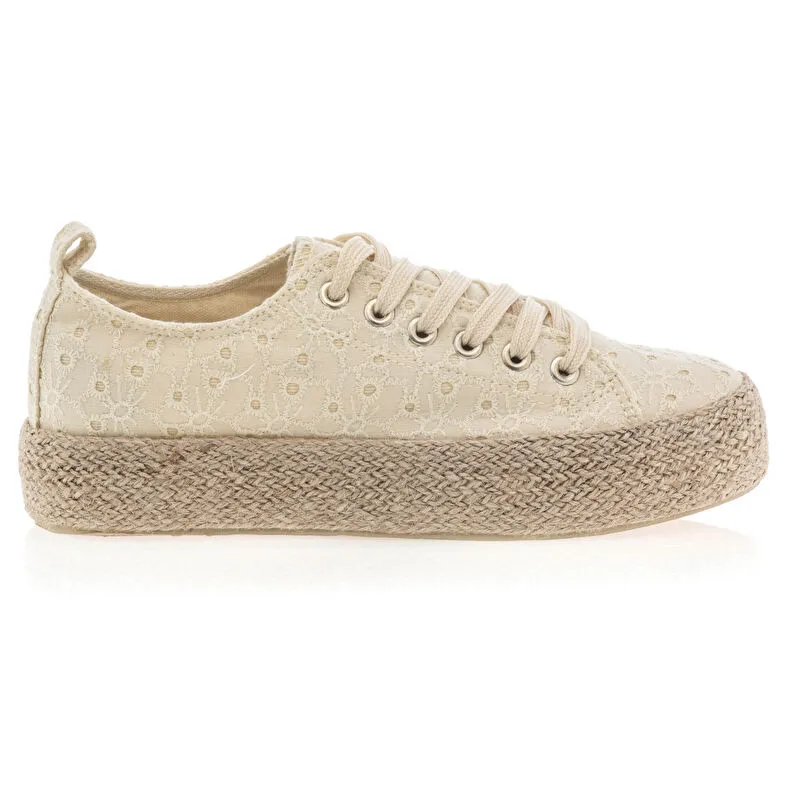 Alpargatas / suela cuerda mujer beige