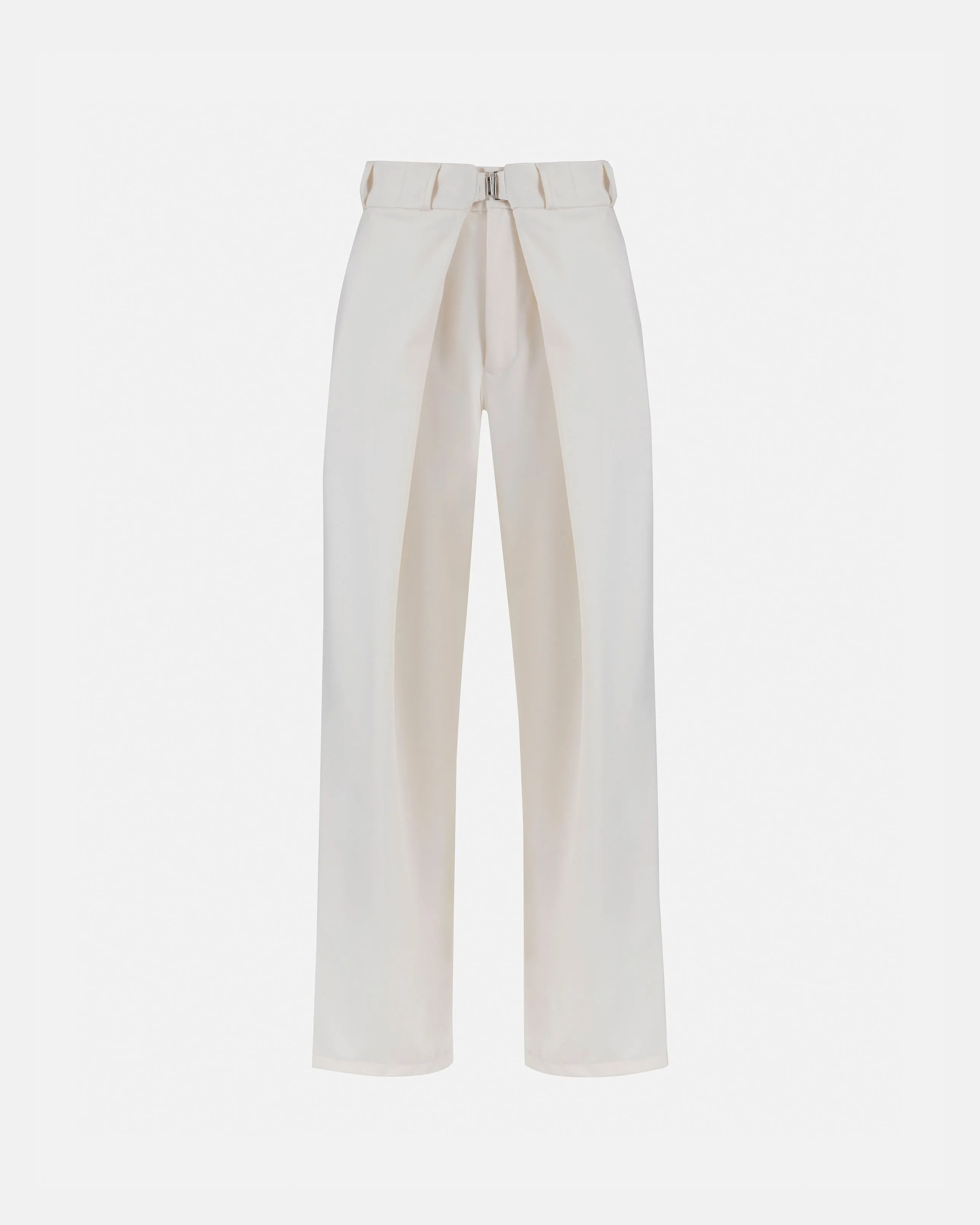 Basics Buckled Tailored Trousers Cream