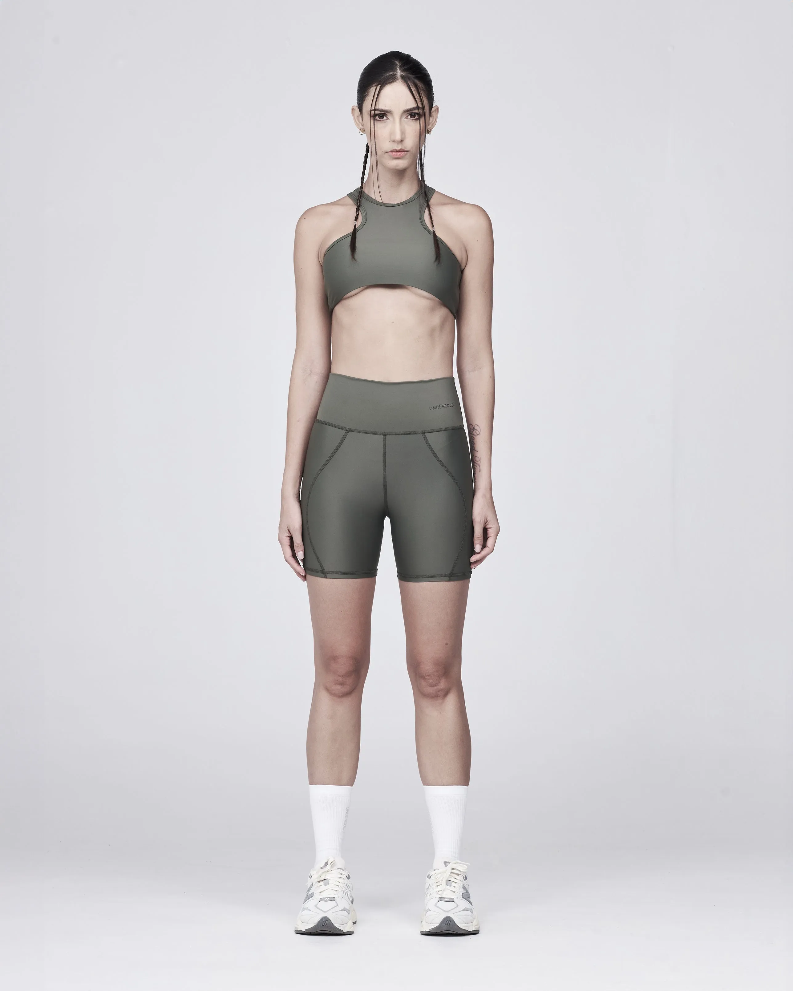 Basics Halter Top Military Green