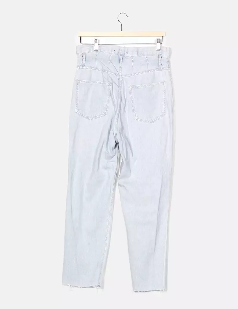 Bershka Pantalón denim azul