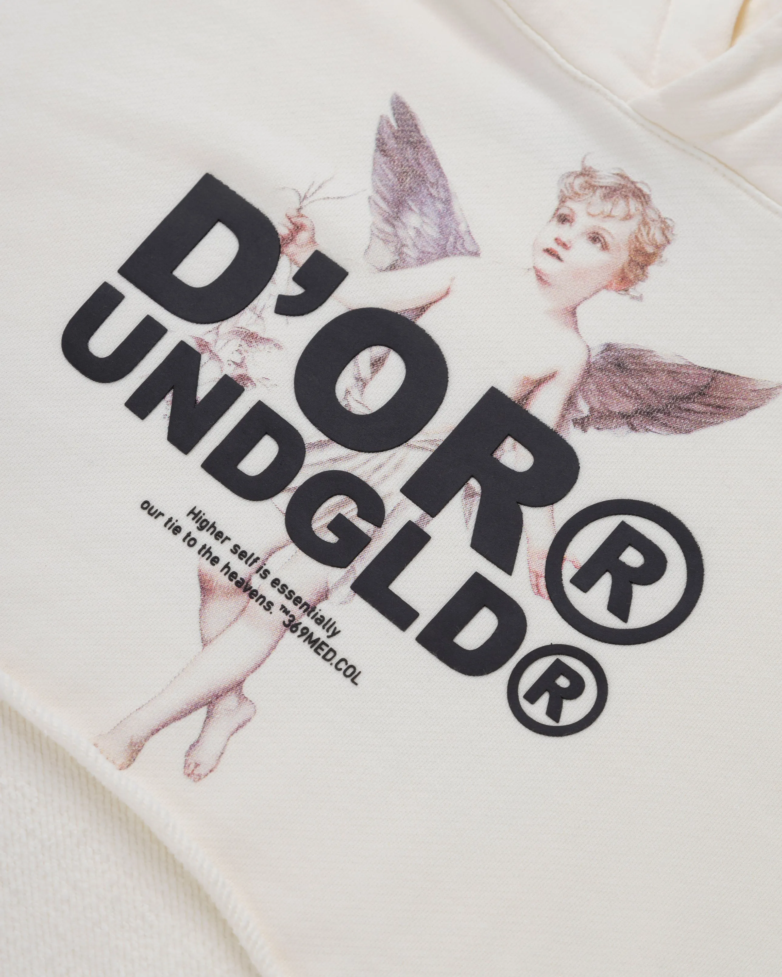 Beyond Cherub D'or Cropped Hoodie Cream