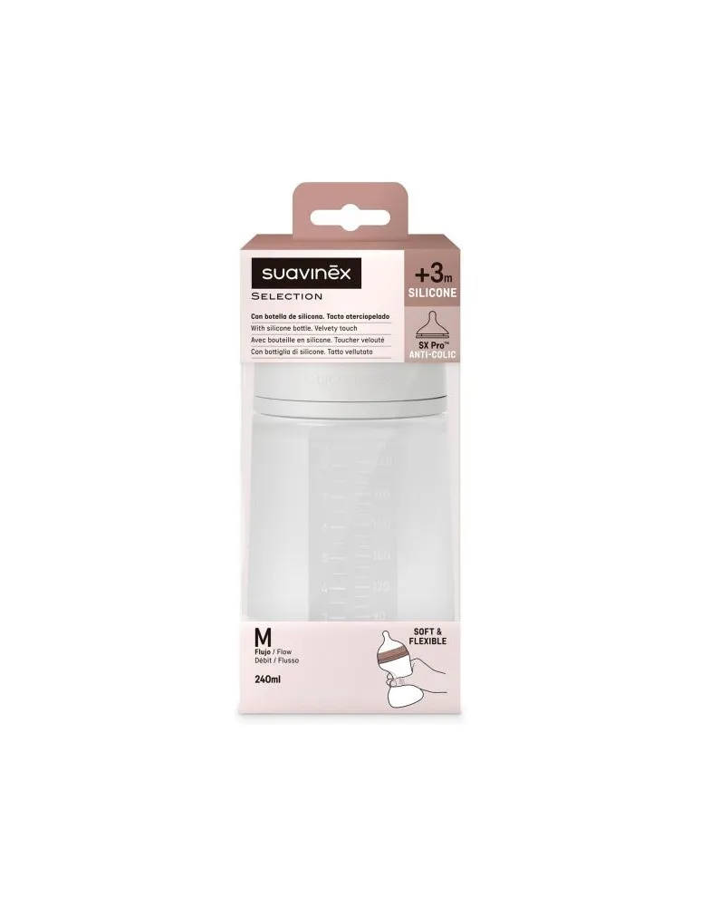 BIBERON SILICONA SUAVINEX DE 240  SX PRO BLANCO