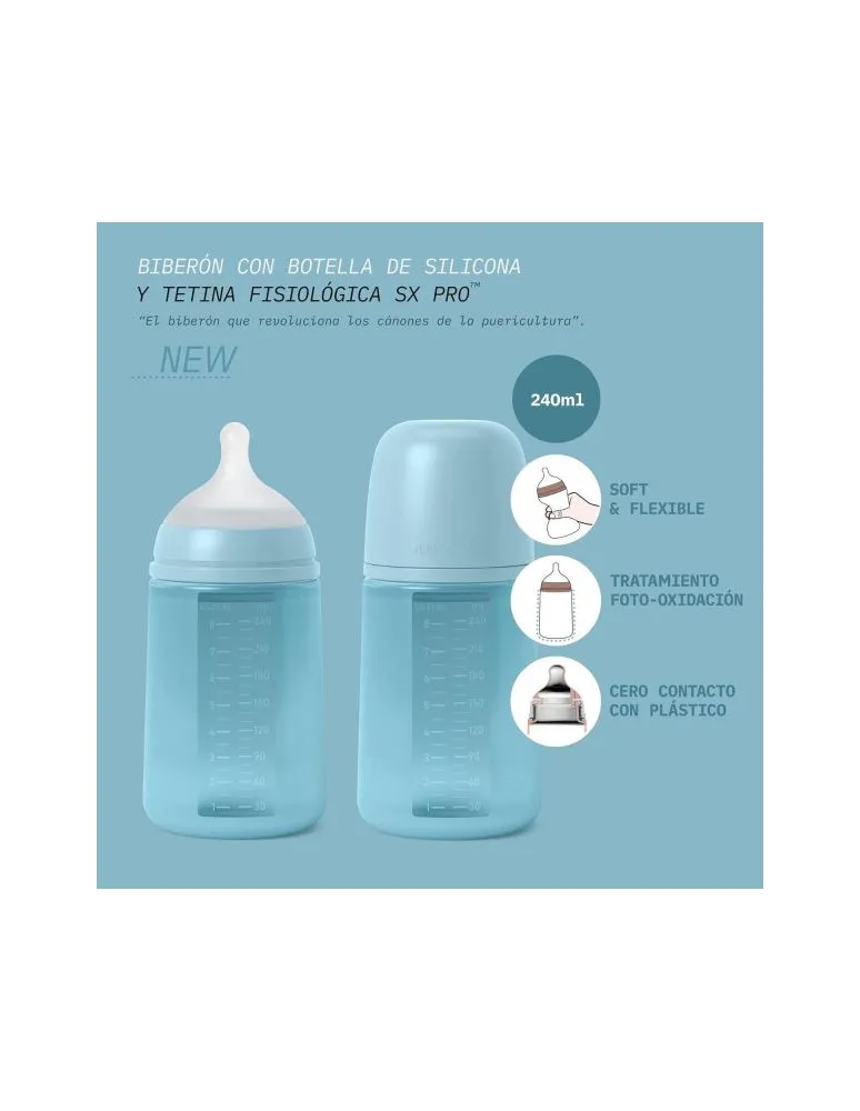 BIBERON SILICONA SUAVINEX DE 240  SX PRO BLANCO