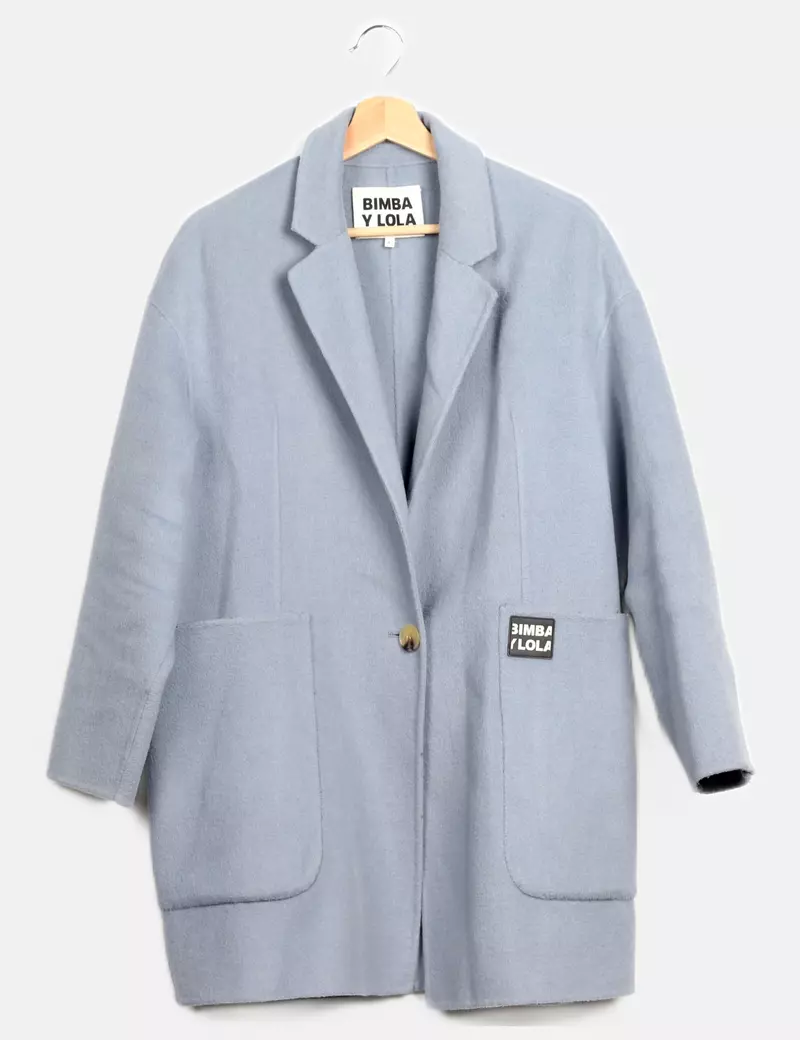 Bimba&Lola Chaquetón de paño Lana