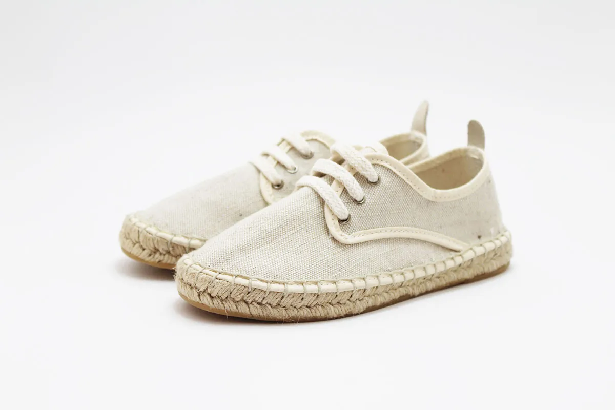 Blucher lino suela alpargata niño