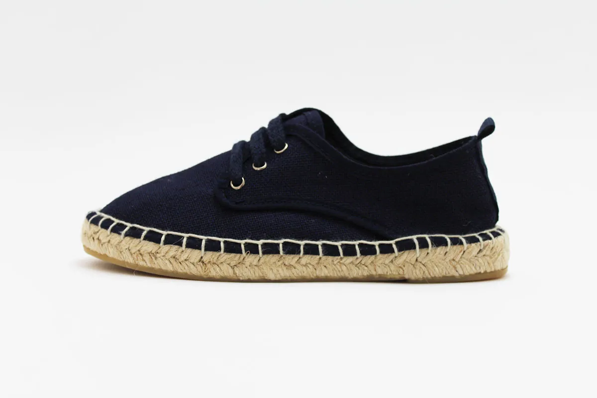 Blucher lino suela alpargata niño