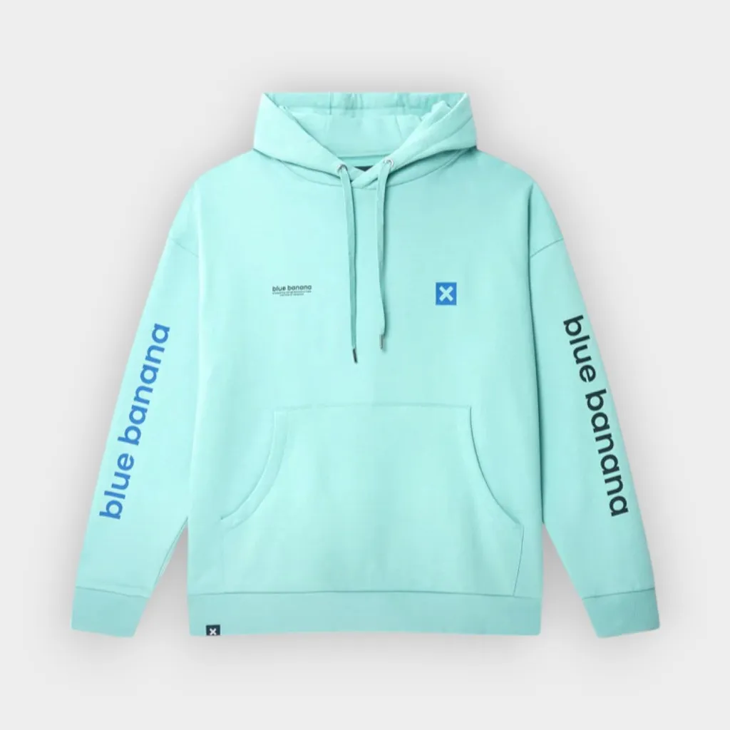 Blue Banana Brand – Sudadera con capucha Core acqua