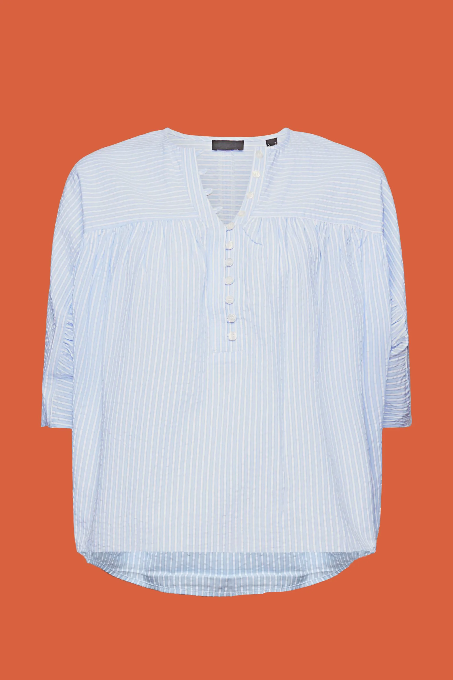 Blusa de manga corta con textura