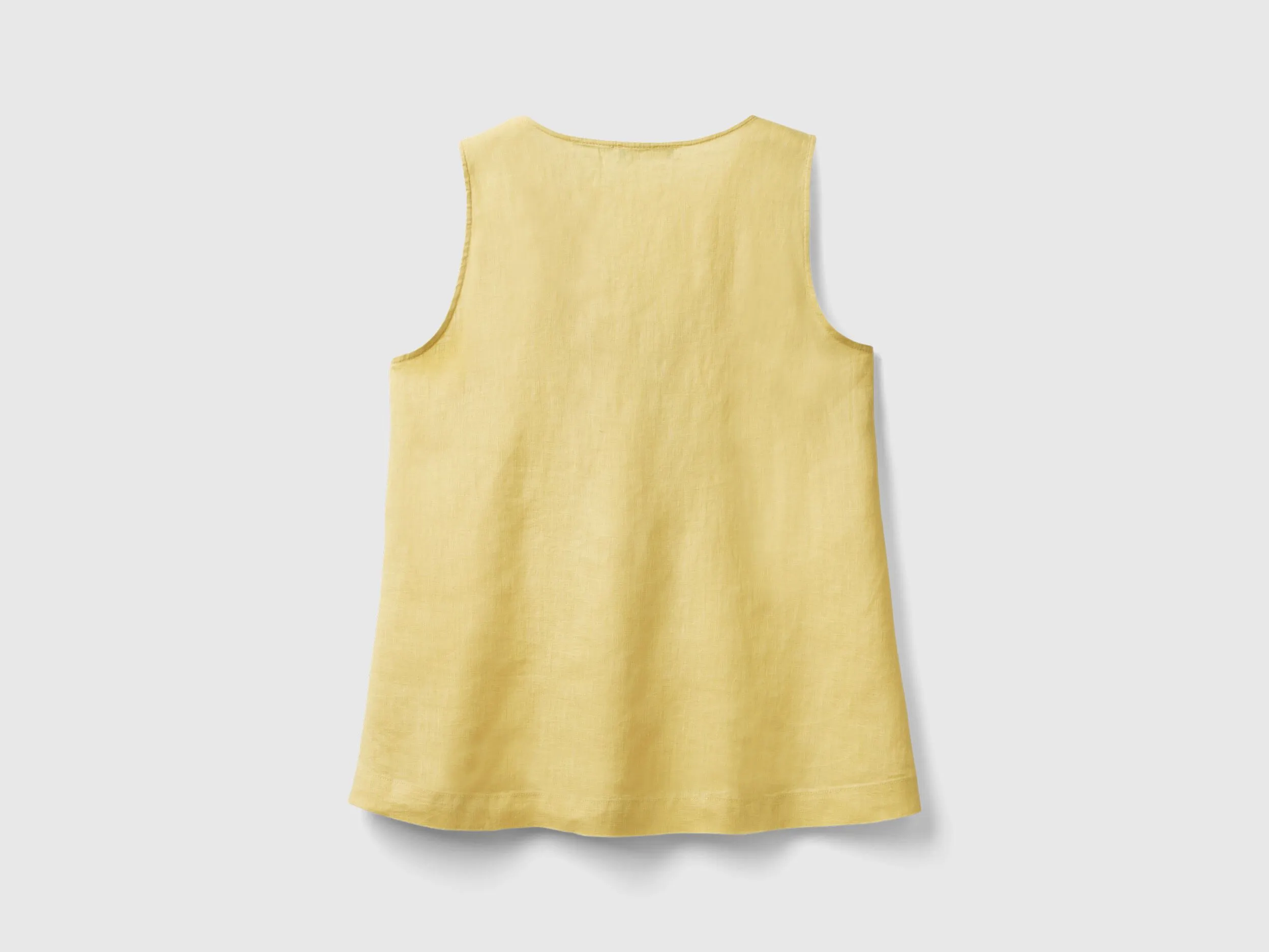 Blusa sin mangas de lino puro