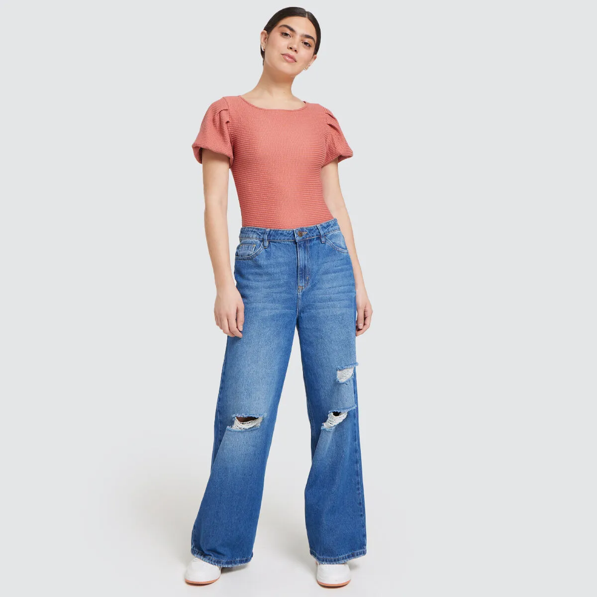 Body Para Mujer Manga Bombacha