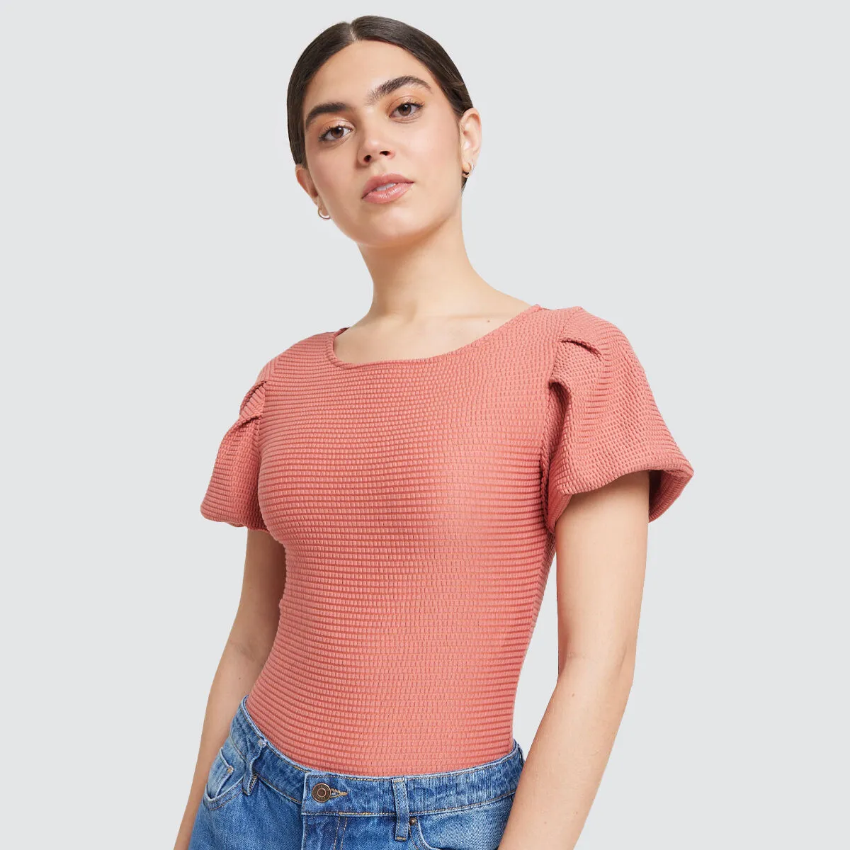 Body Para Mujer Manga Bombacha