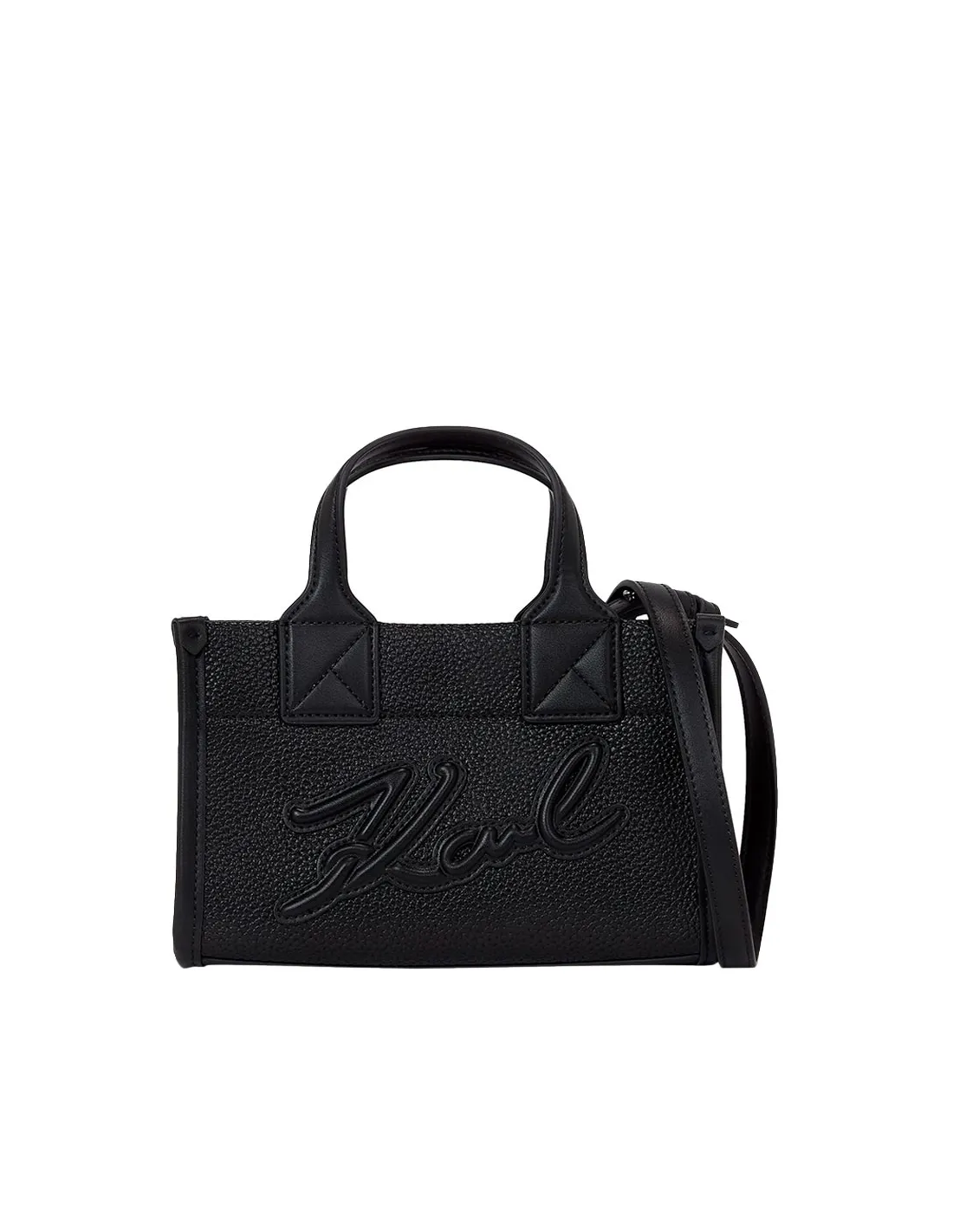 Bolso tote negro pequeño K/Square