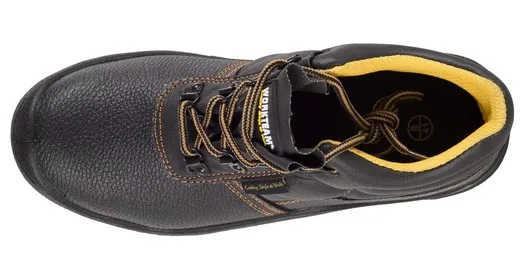 Bota de piel hidrofugada con cordones Suela Negro