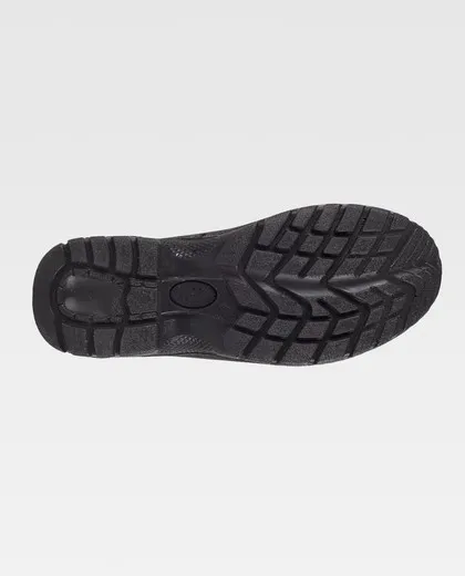 Bota de piel hidrofugada con cordones Suela Negro