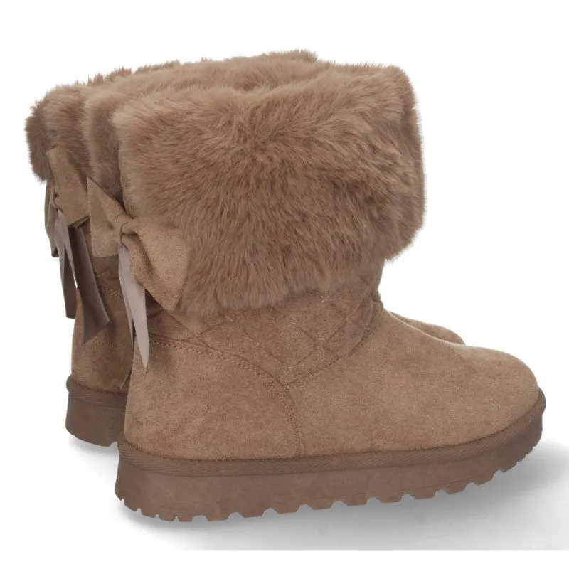 Botas australianas mujer kaki con forro interior de pelo suave