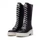 Botas tacón Refresh 078953 con cordones y suela en blanco