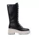 Botas tacón Refresh 078953 con cordones y suela en blanco