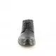 Botines Baerchi negro con cordones, detalles en granate y suela flexible