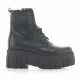 Botines plataforma Redlove katharine negros de piel con suela dentada