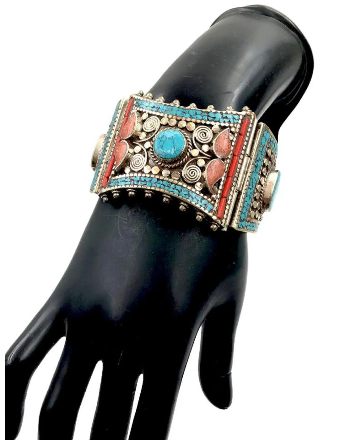BRAZALETES DE PLATA TIBETANA JOYERIA ARTESANAL PIEZAS UNICAS