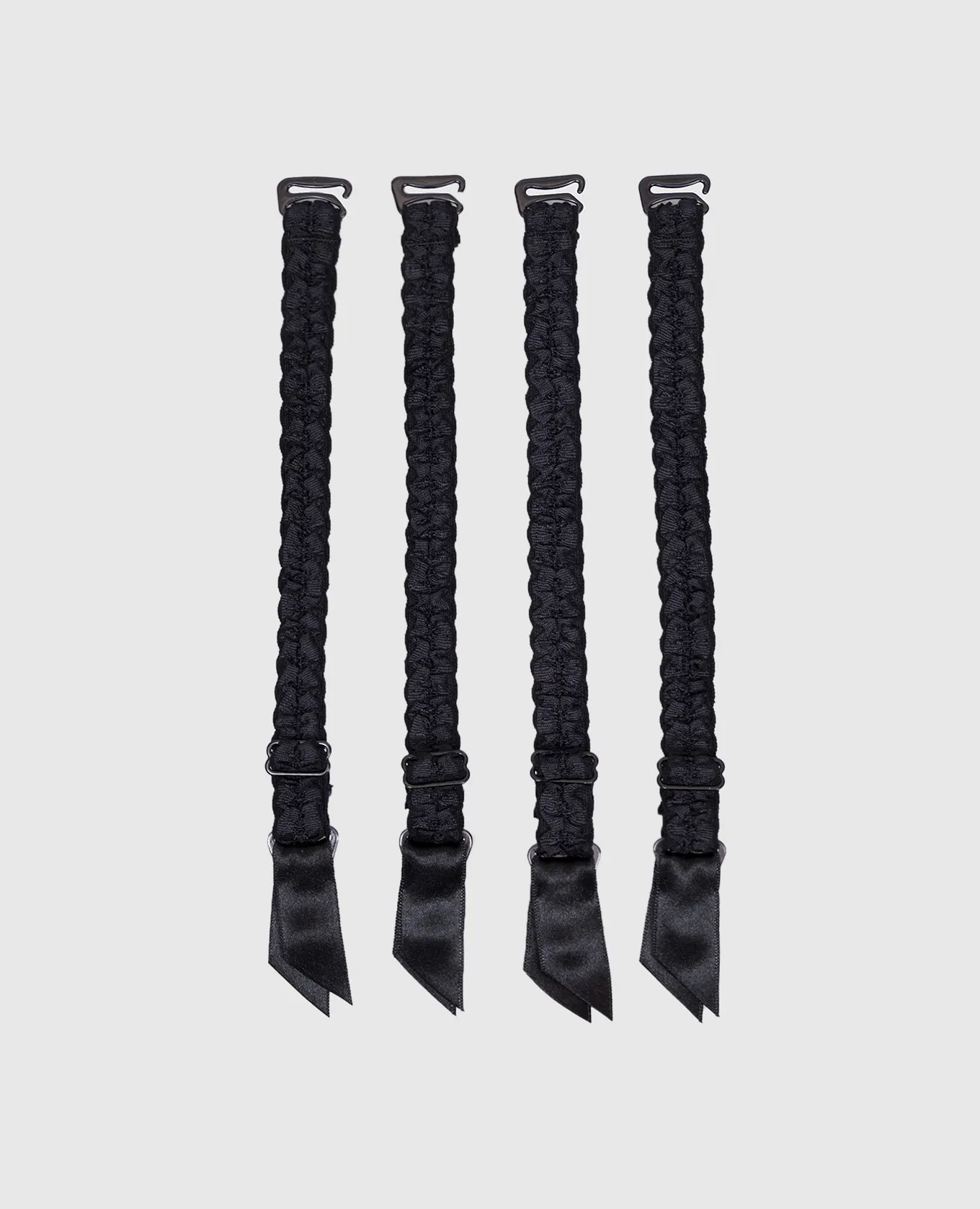 Cadolle Black suspenders for stockings