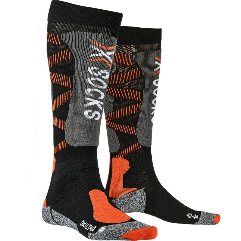 CALCETINES DE ESQUí XSOCKS LIGHT 4.0 (ANTRACITA MELANGE/GRIS PIEDRA) PARA HOMBRE