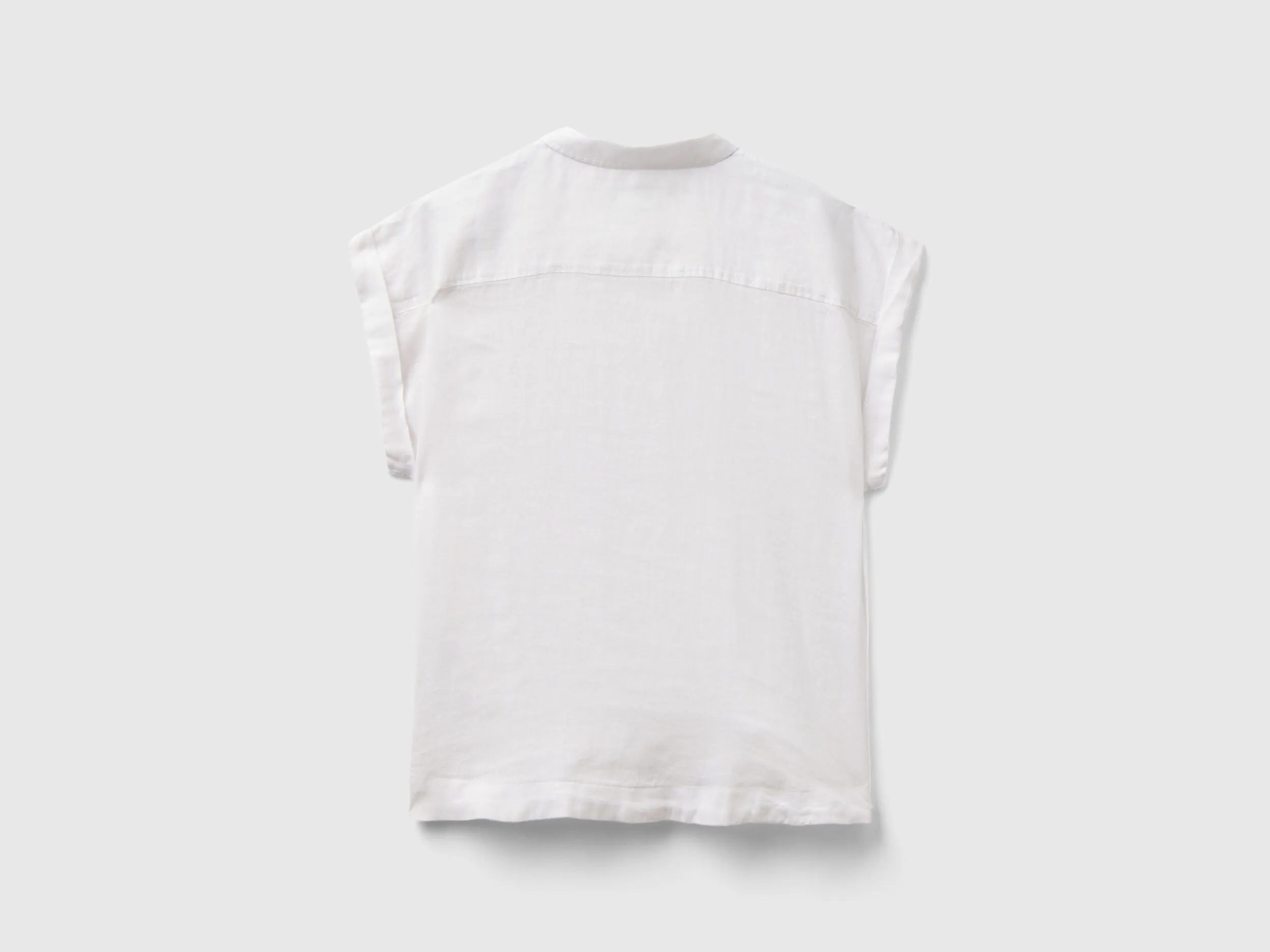 Camisa boxy fit de lino puro
