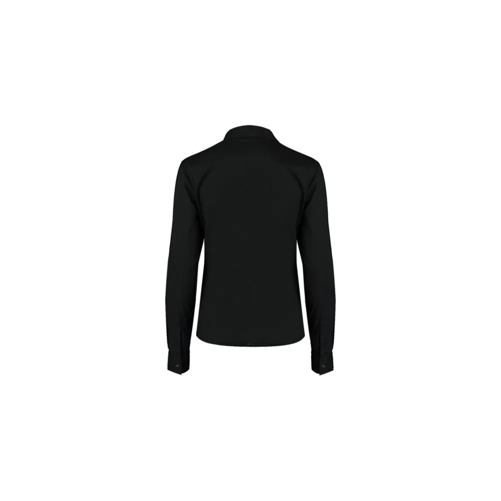 CAMISA CUELLO MANDARÍN MANGA LARGA ENTALLADA MUJER