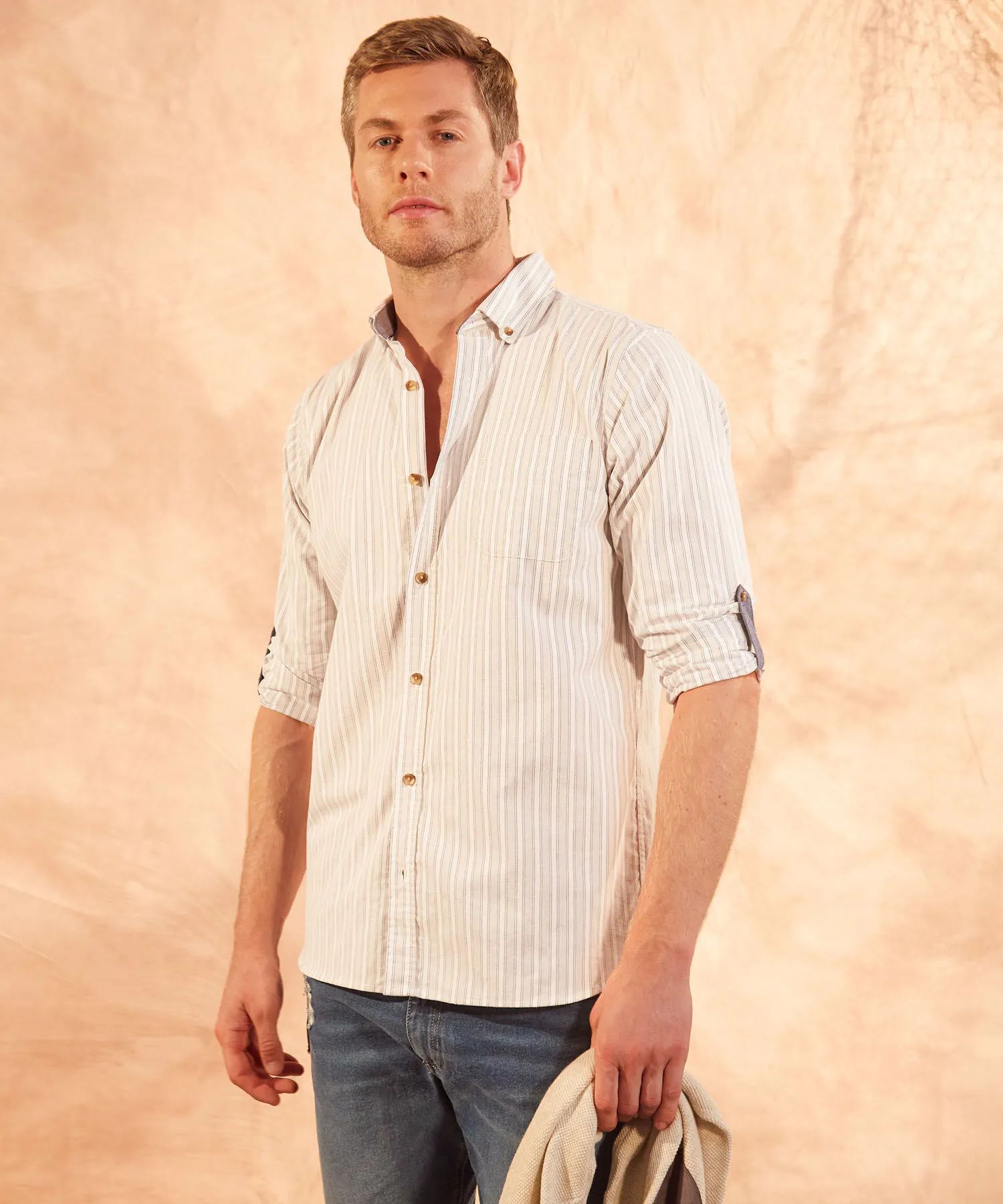 CAMISA MANGA LARGA BUTTON DOWN