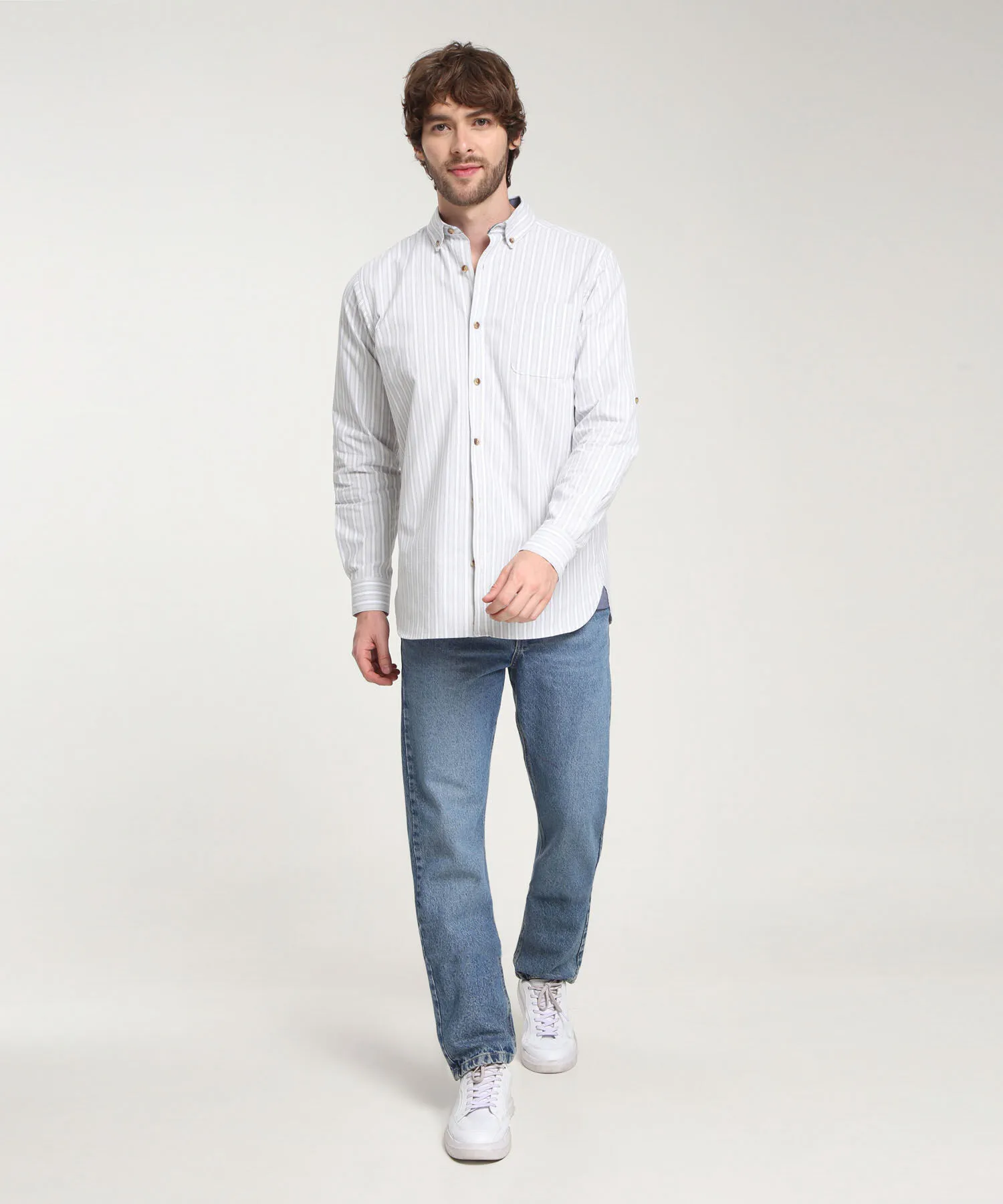 CAMISA MANGA LARGA BUTTON DOWN