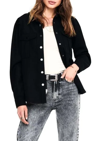 Camisa Only Eilena Lana Negro Para Mujer