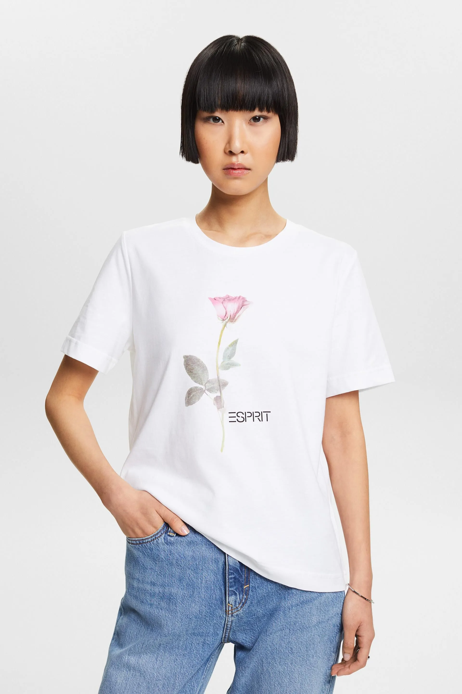 Camiseta con estampado geométrico