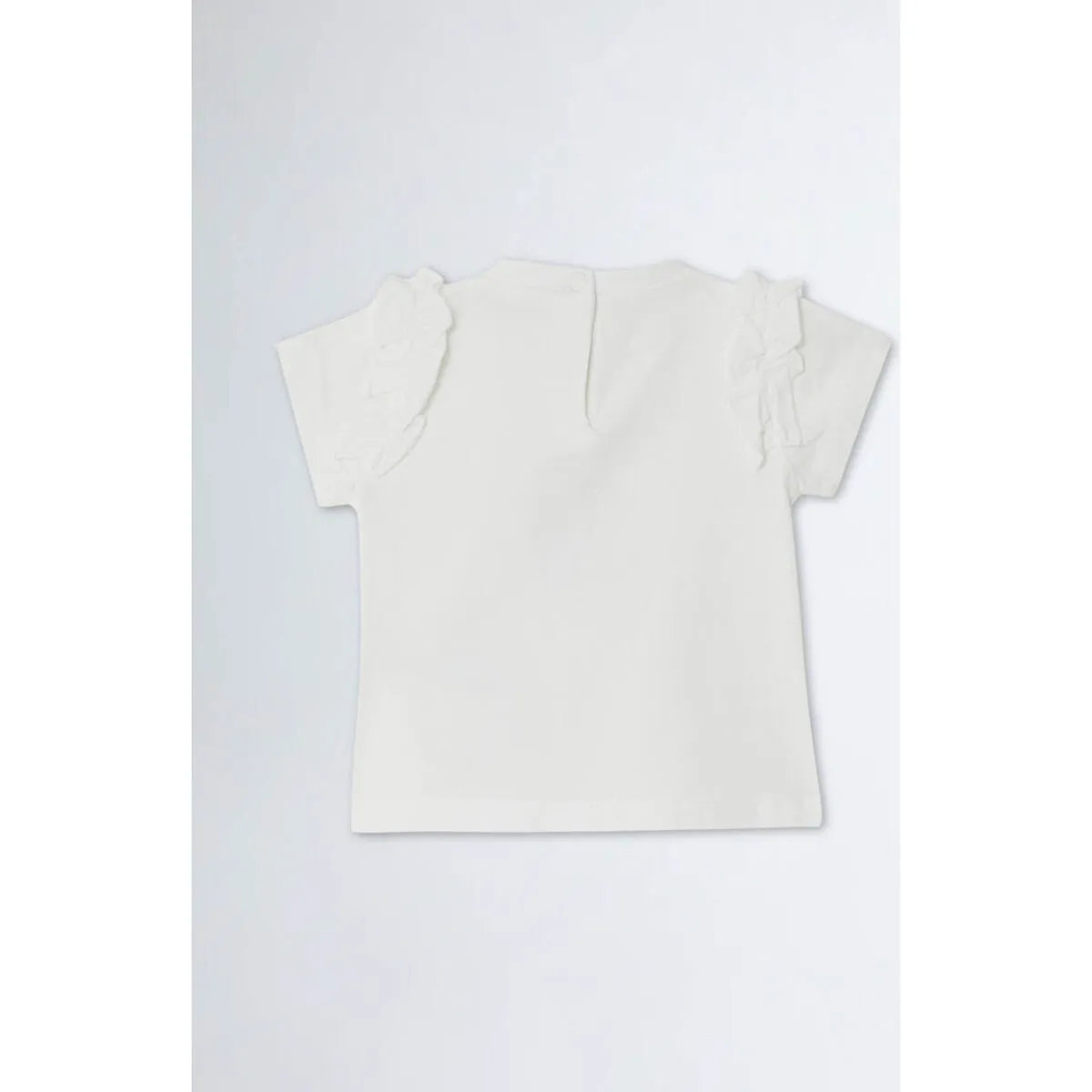 Camiseta con estampado y strass