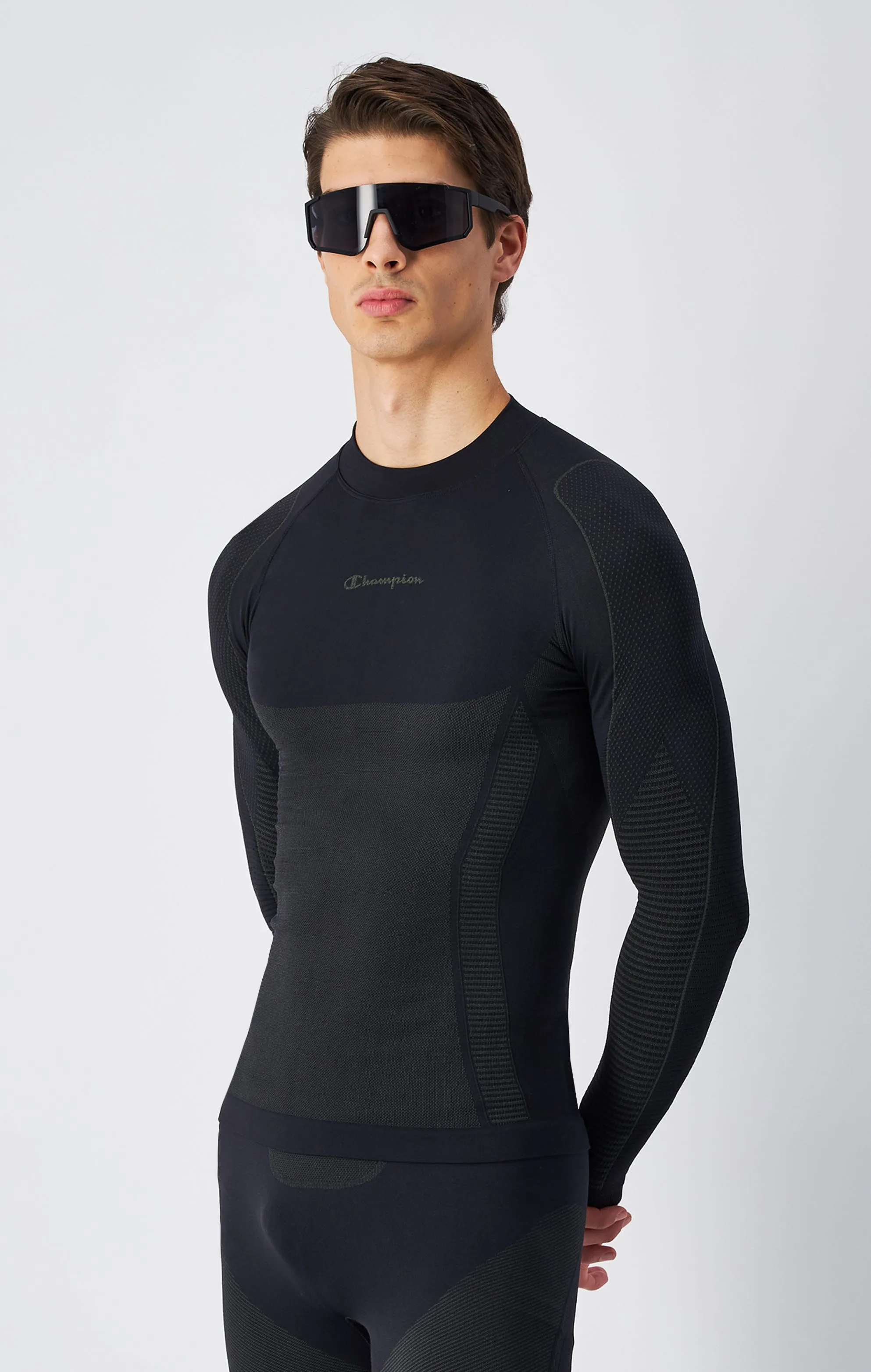 Camiseta de capa base térmica sin costuras