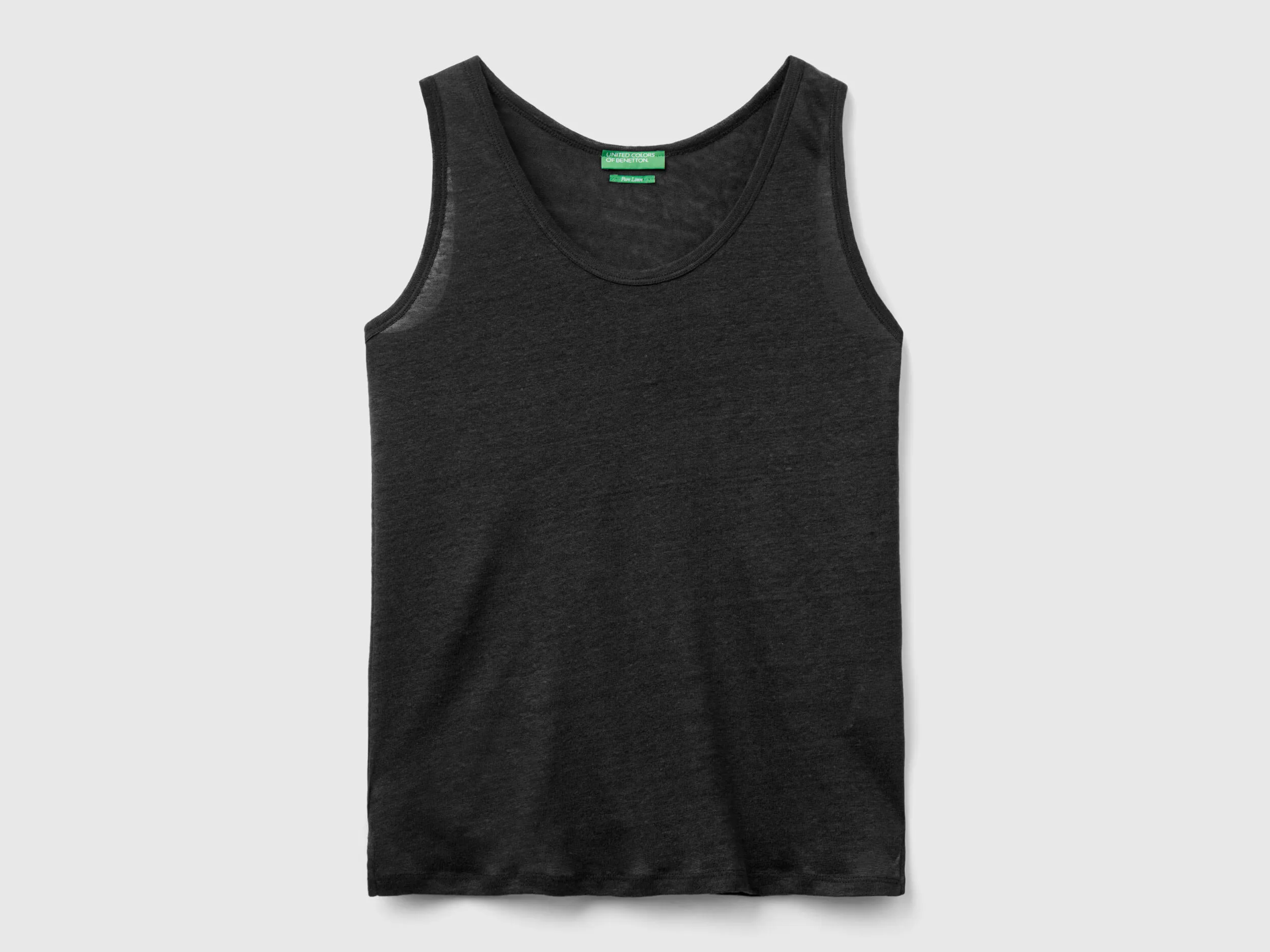 Camiseta de tirantes de lino puro