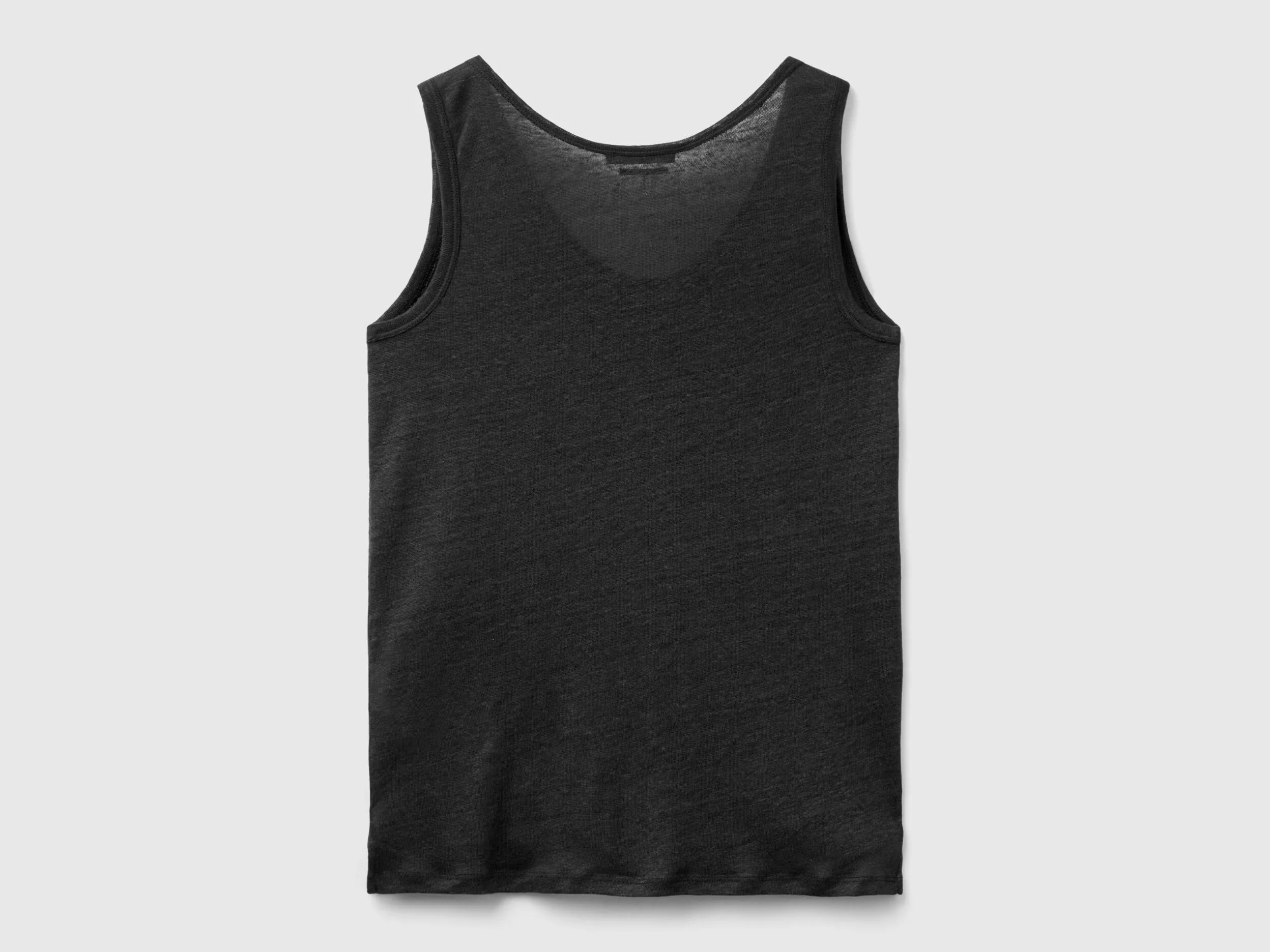 Camiseta de tirantes de lino puro