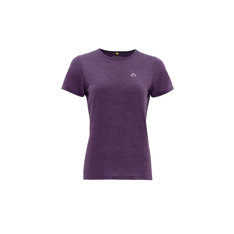 Camiseta Devold VALLDAL MERINO 130 TEE WMN para mujer (Lila)
