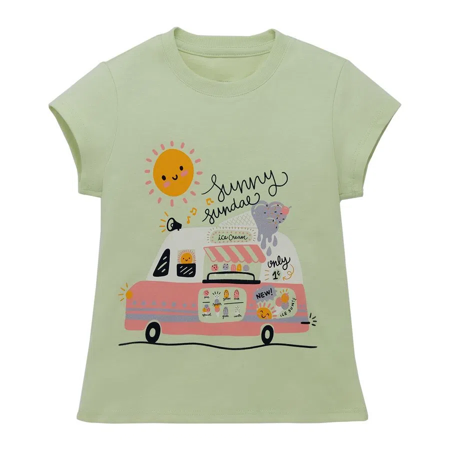 Camiseta manga corta con estampado local