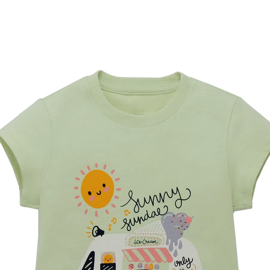 Camiseta manga corta con estampado local