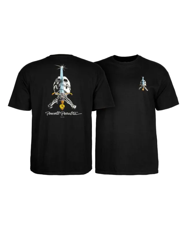 Camiseta Powell Peralta Skull & Sword Negra 