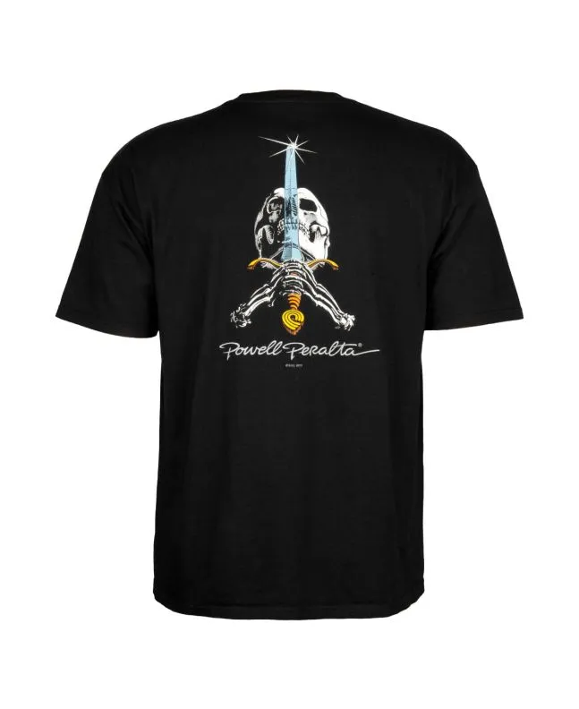 Camiseta Powell Peralta Skull & Sword Negra 
