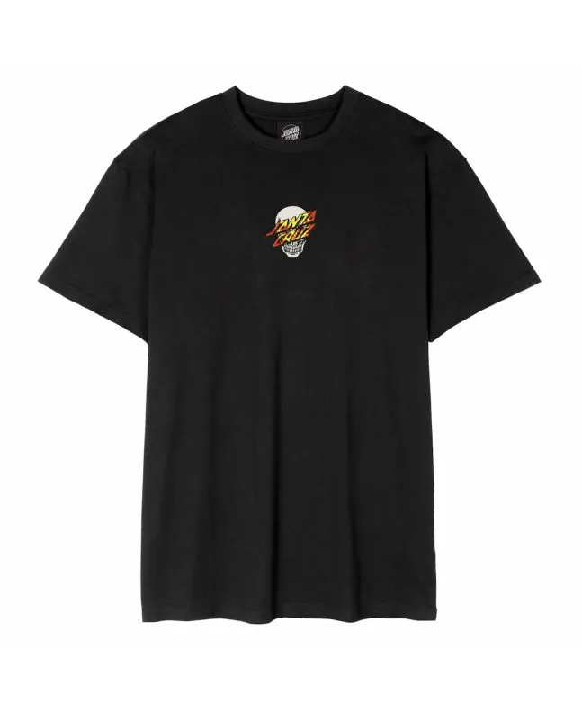 Camiseta Santa Cruz Dressen Skull Dot Front Negra