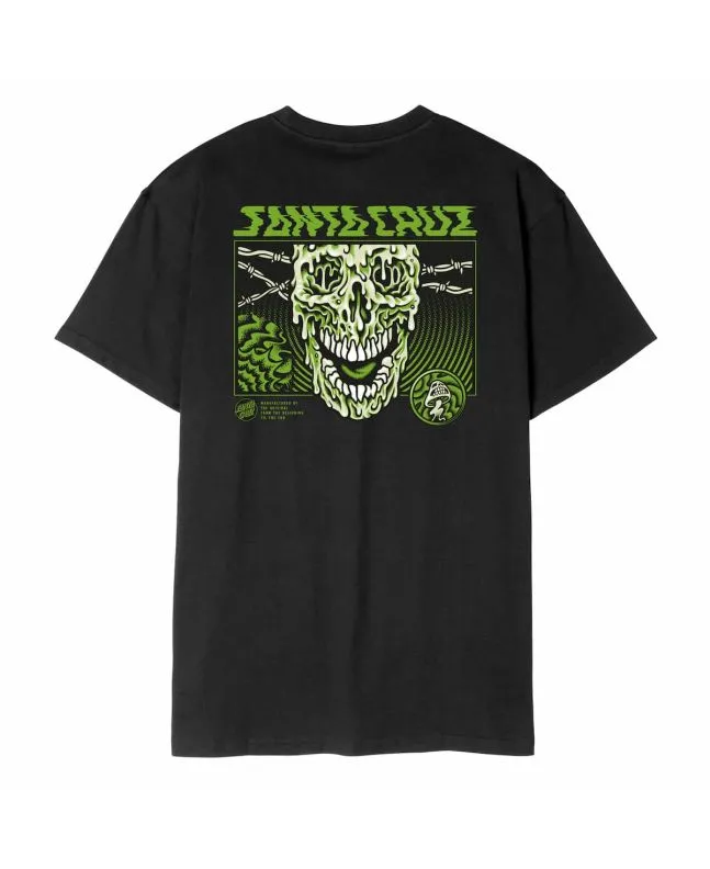 Camiseta Santa Cruz Toxic Skull Negra