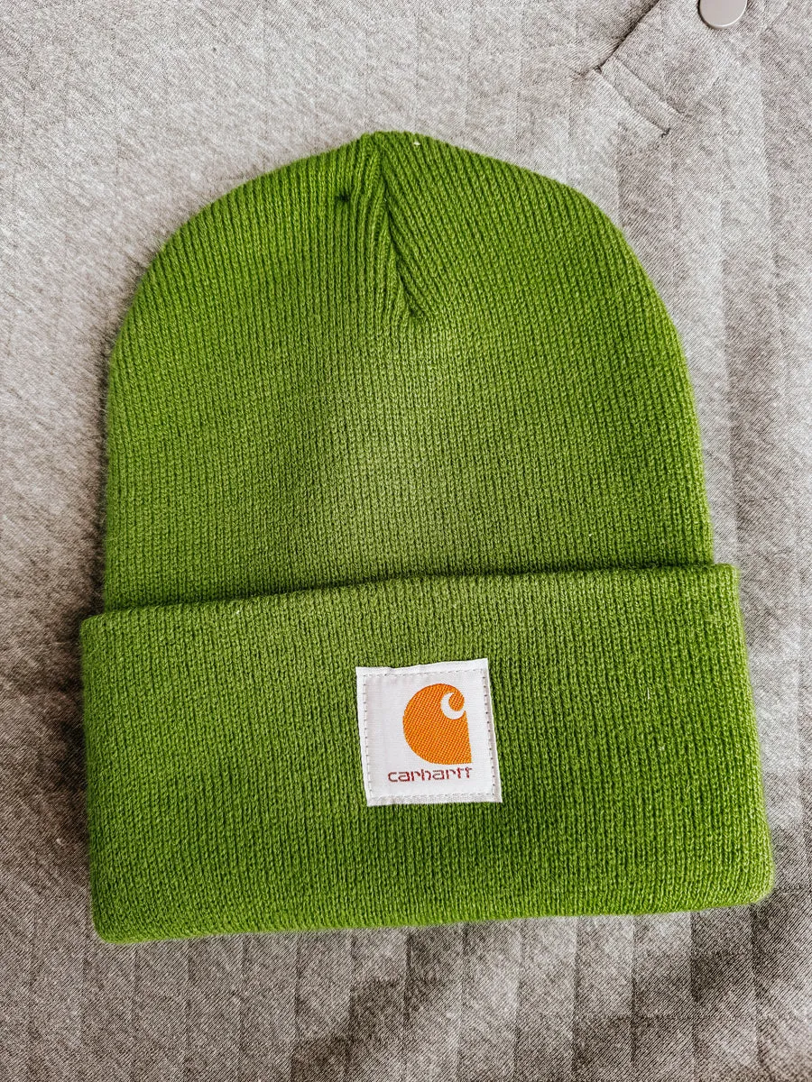 CARHARTT BEANIE IN GREEN