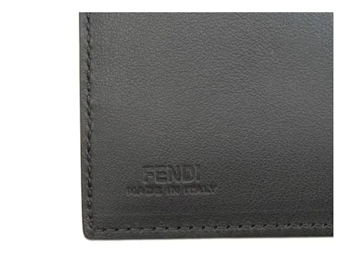 Cartera larga Fendi Monster Negro 