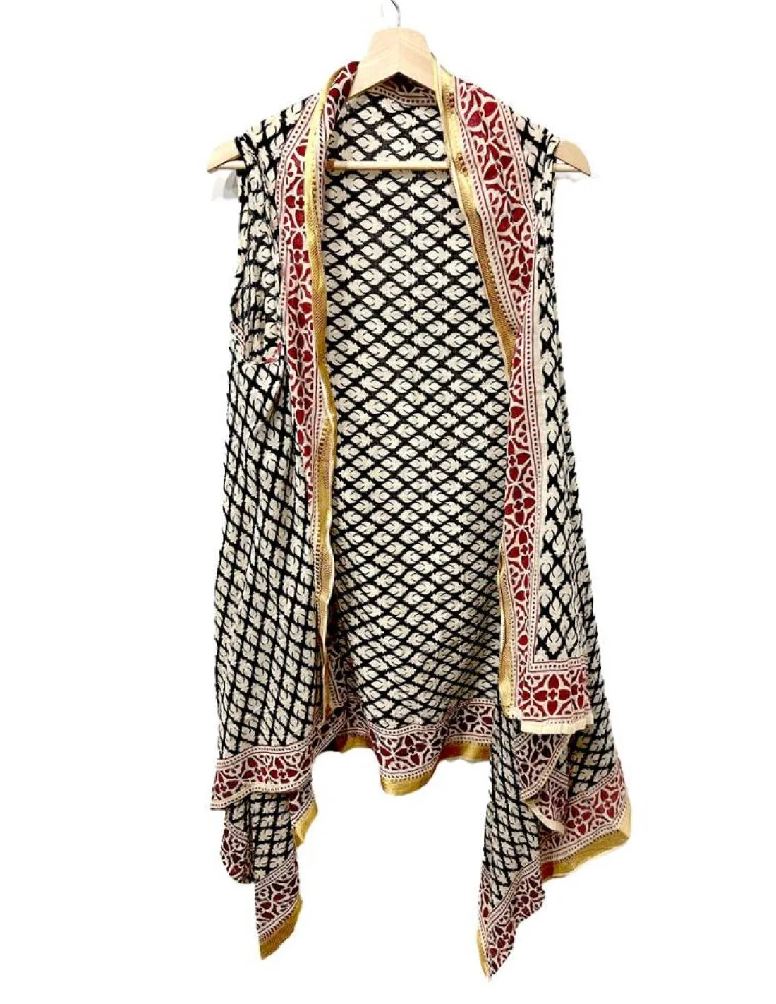 CHALECOS GRANATES Y NEGROS ESTILO TRIBAL AFRICANO
