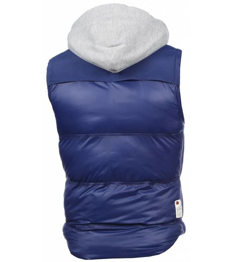 CHALECOS HOMBRE  CHALESCOS CON CAPUCHA  AZUL